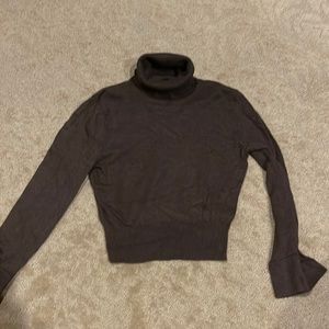 Moda International lightweight turtleneck brown sweater XS